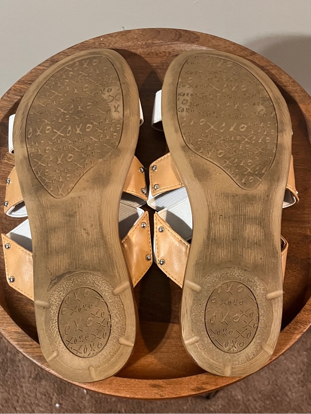 XOXO White Double-Strap Slide Sandals - Picture 5 of 5